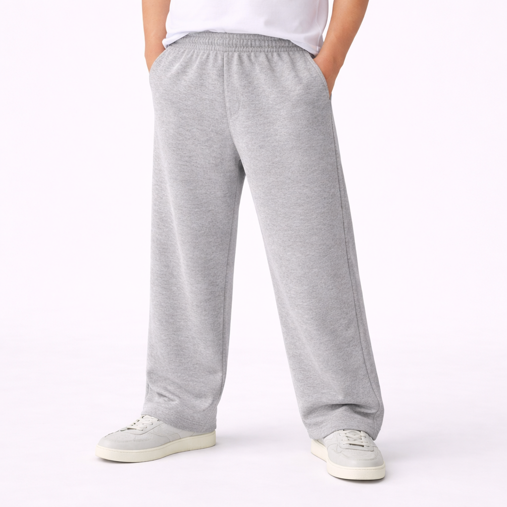 Kids Unisex Open Bottom Sweatpants