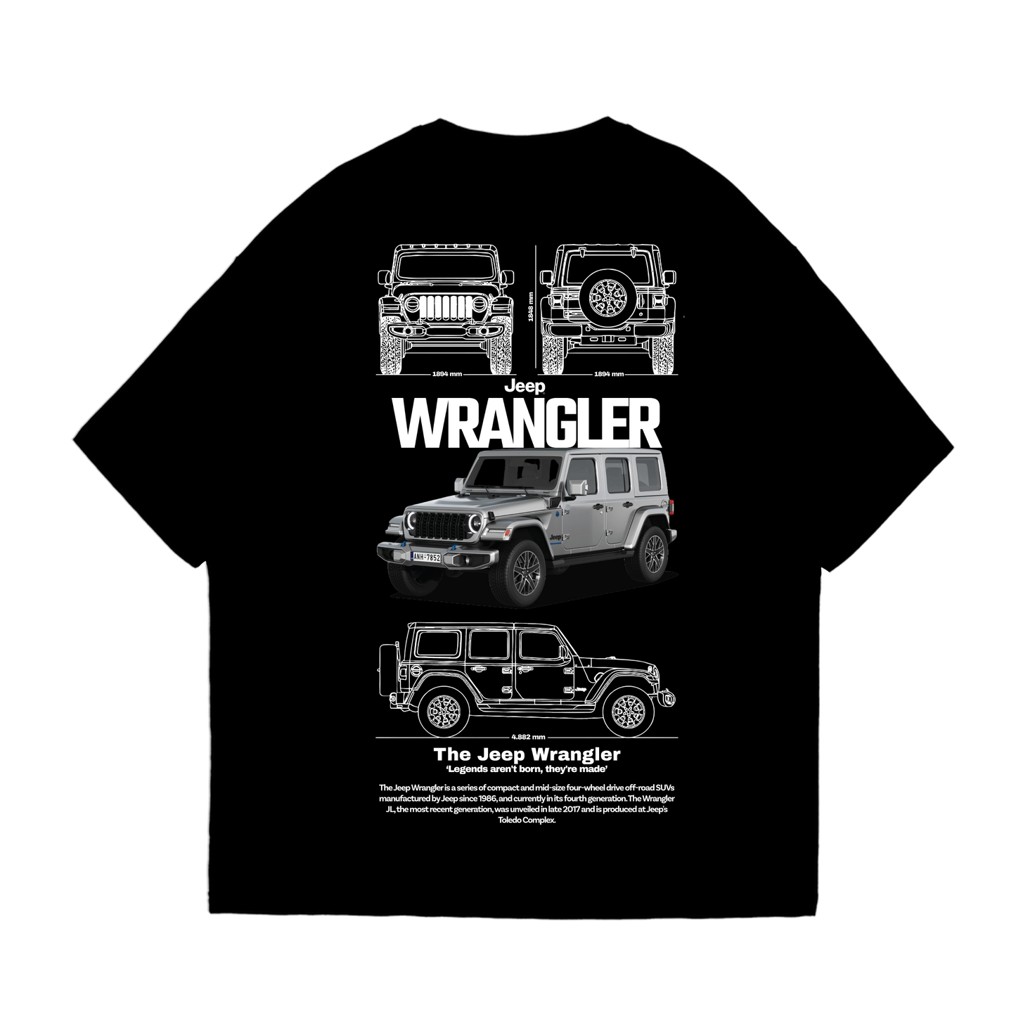 Jeep Wrangler T-Shirt Oversized