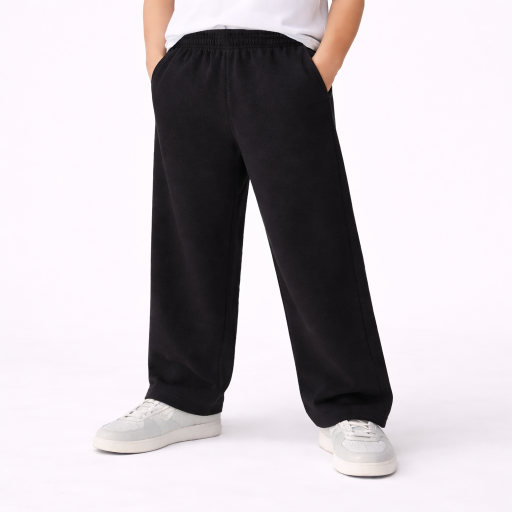 Kids Unisex Open Bottom Sweatpants