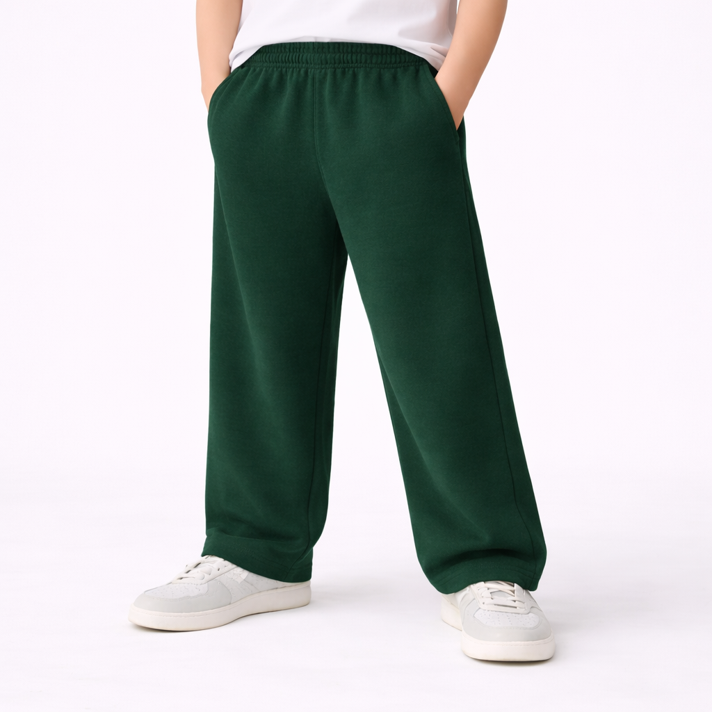 Kids Unisex Open Bottom Sweatpants
