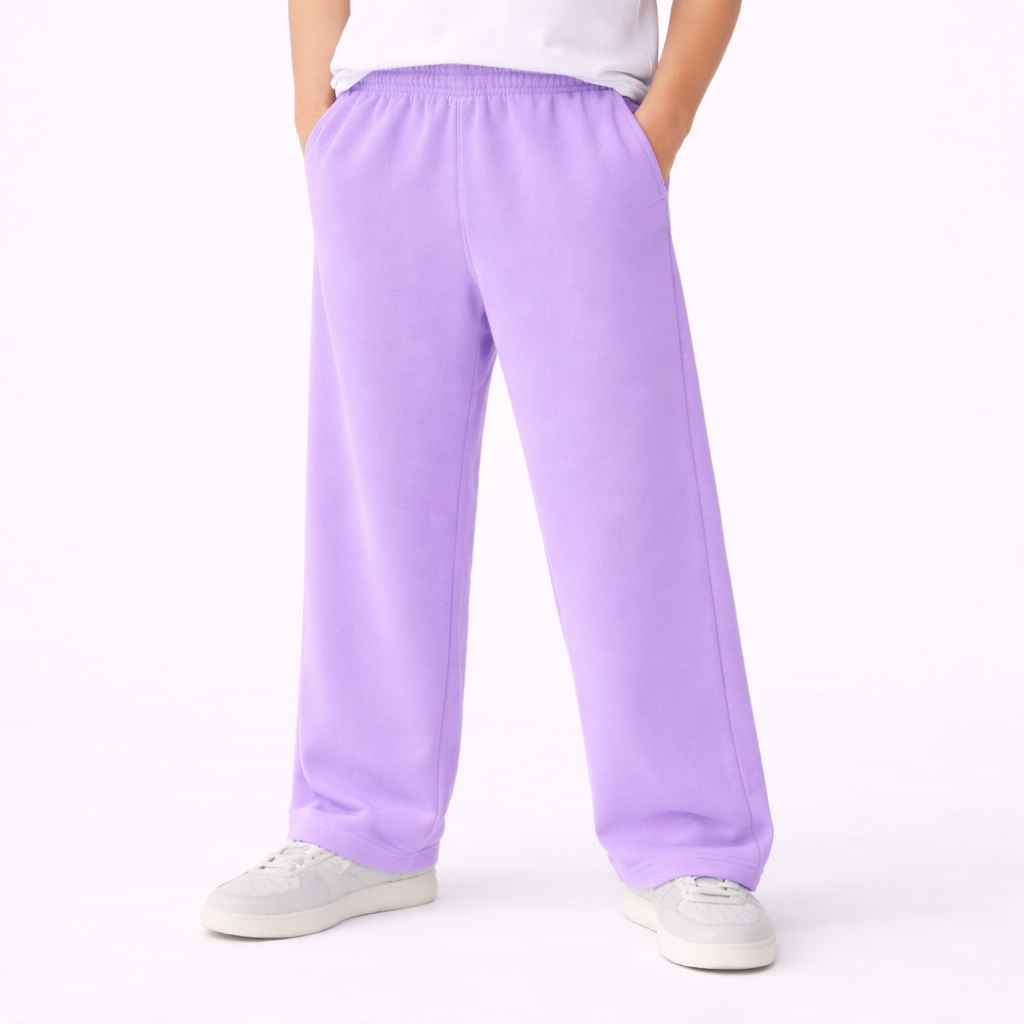 Kids Unisex Open Bottom Sweatpants