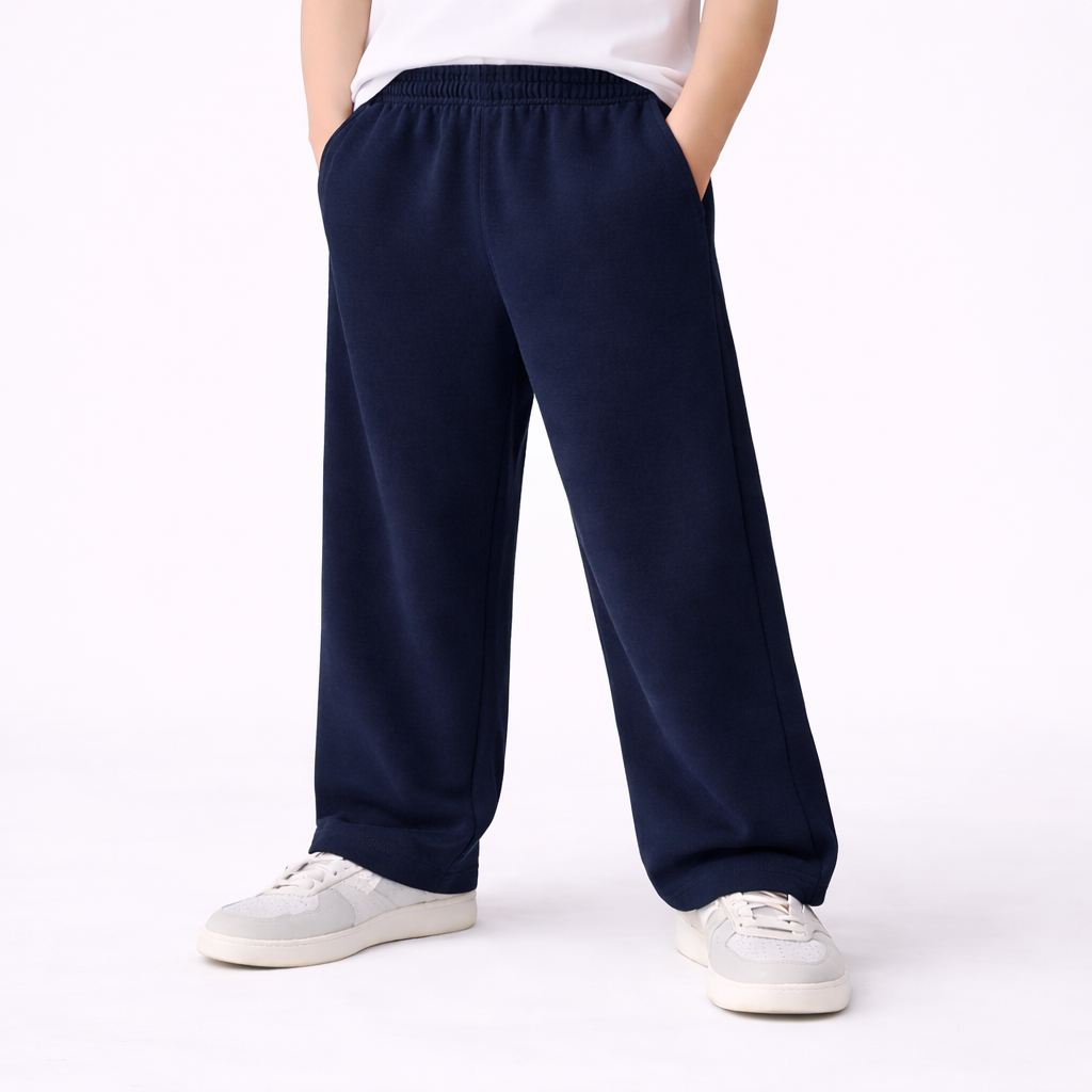Kids Unisex Open Bottom Sweatpants