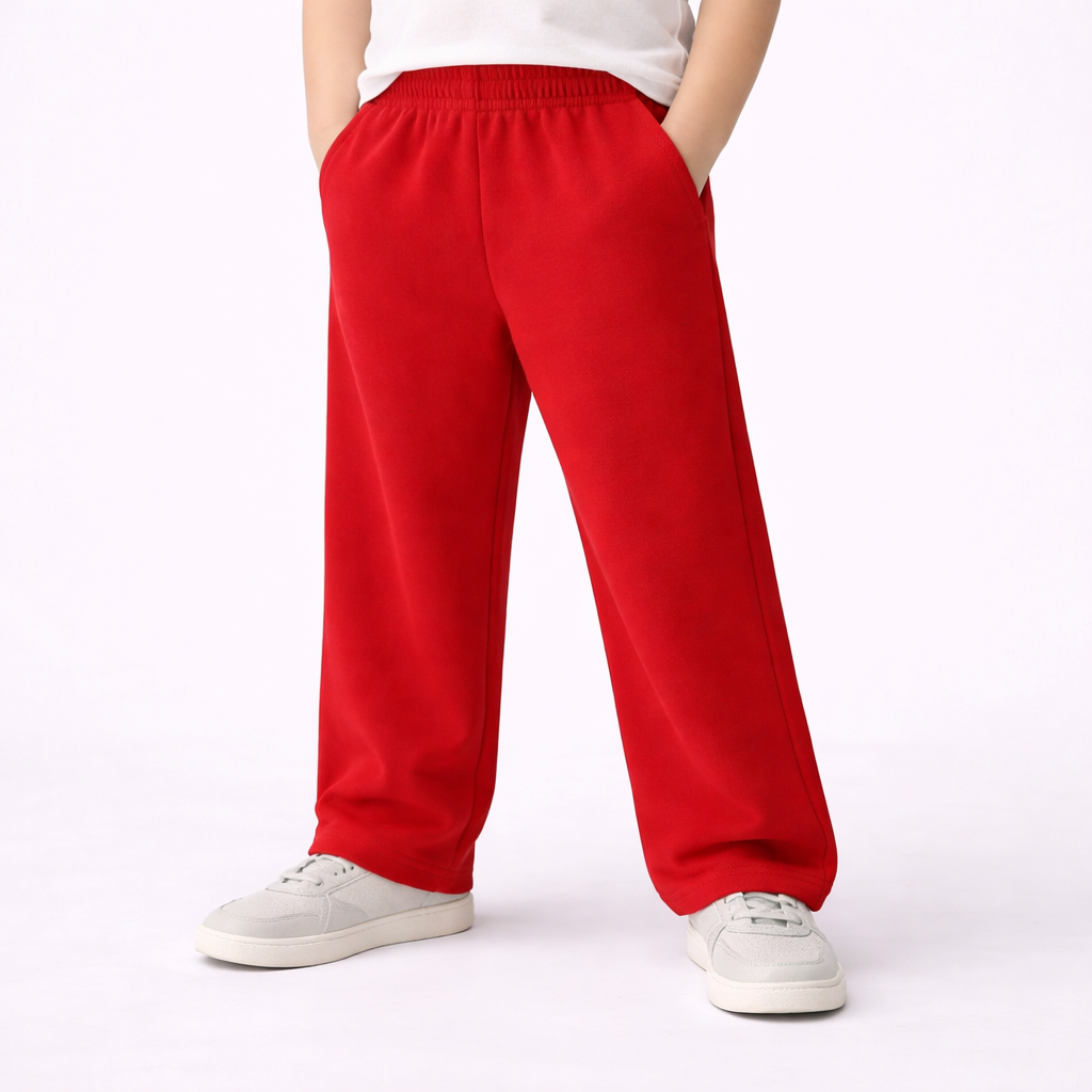 Kids Unisex Open Bottom Sweatpants
