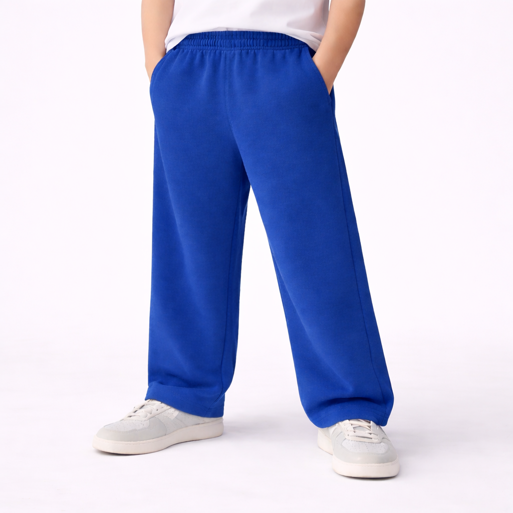 Kids Unisex Open Bottom Sweatpants