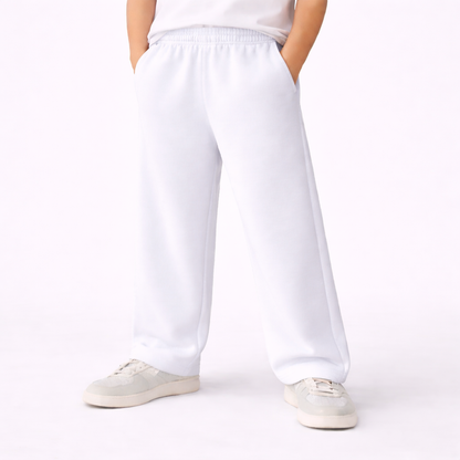 Kids Unisex Open Bottom Sweatpants
