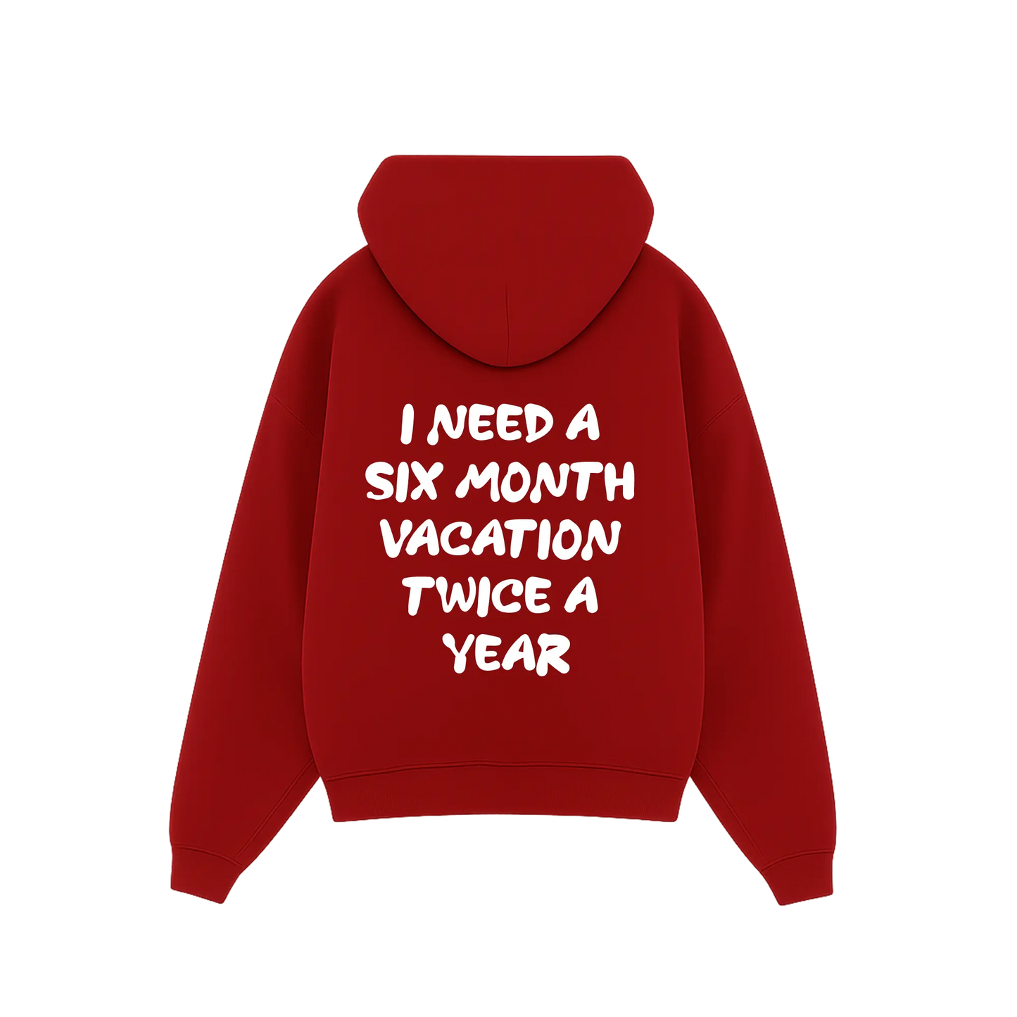 'I need a 6 month vacation twice a year' Hoodie