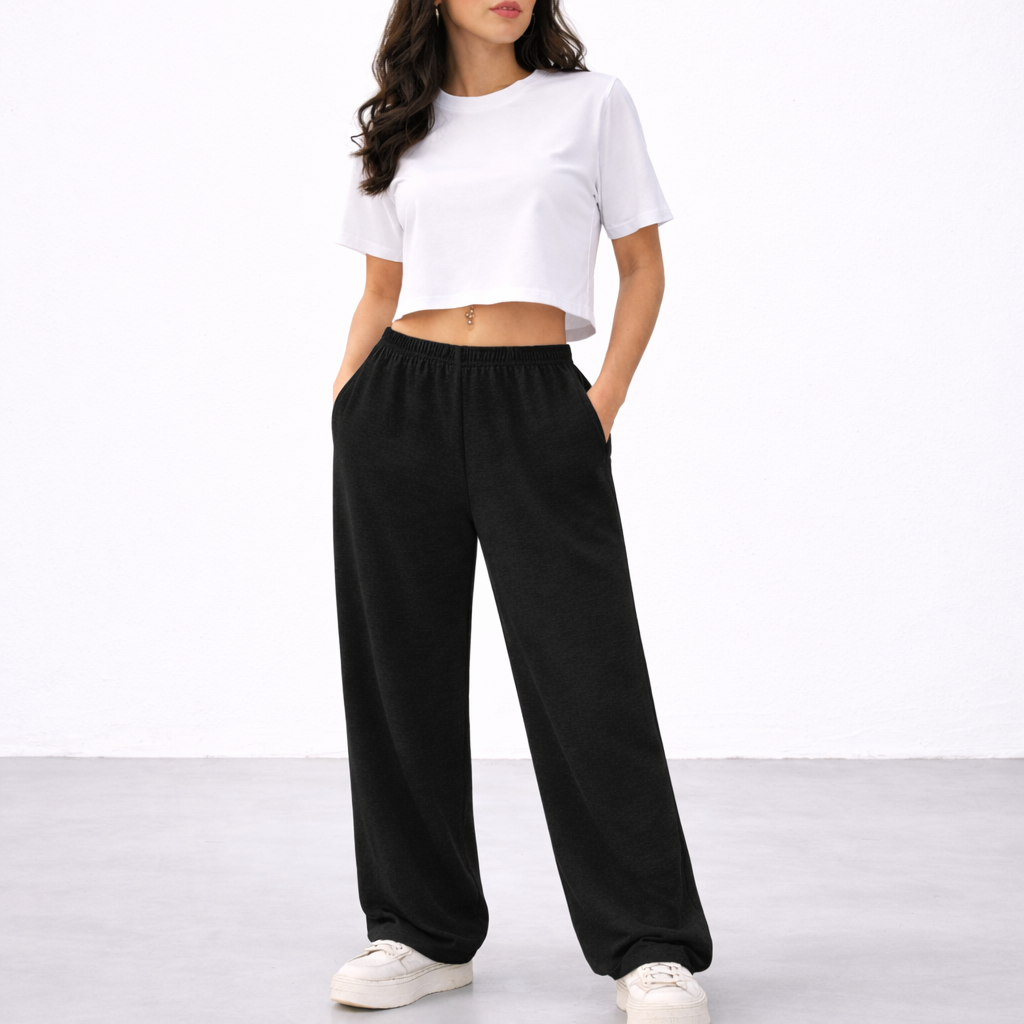Adults Unisex Open Bottom Sweatpants