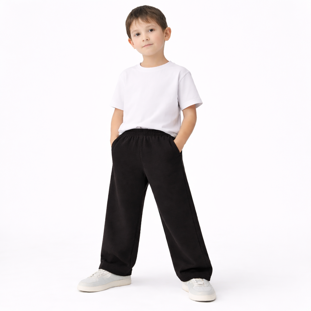 Kids Unisex Open Bottom Sweatpants